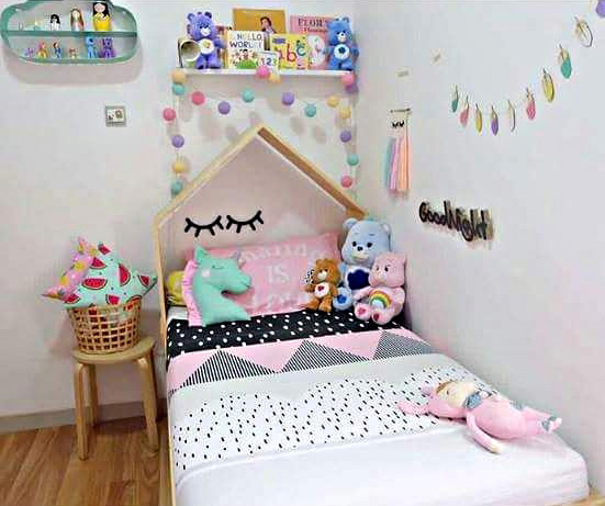 Desain Kamar Tidur Anak Perempuan Minimalis Ukuran Kecil