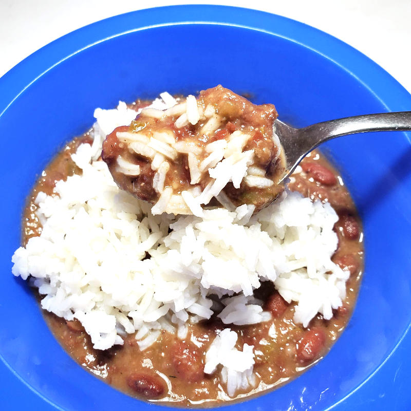 Unspicy Red Beans and Rice