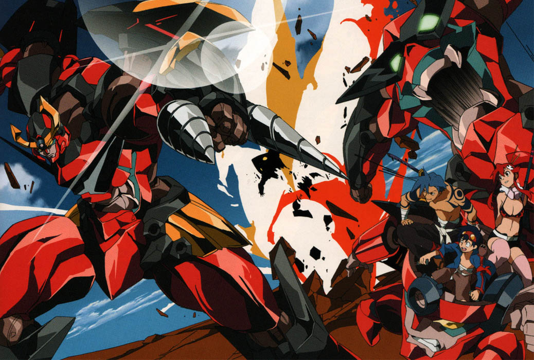 Filmes revolucionários da série Mech Gurren Lagann serão dublados