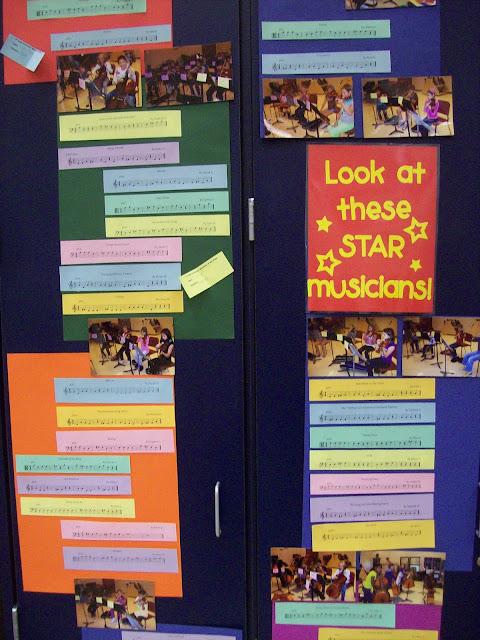 Star musicians bulletin board orchestra