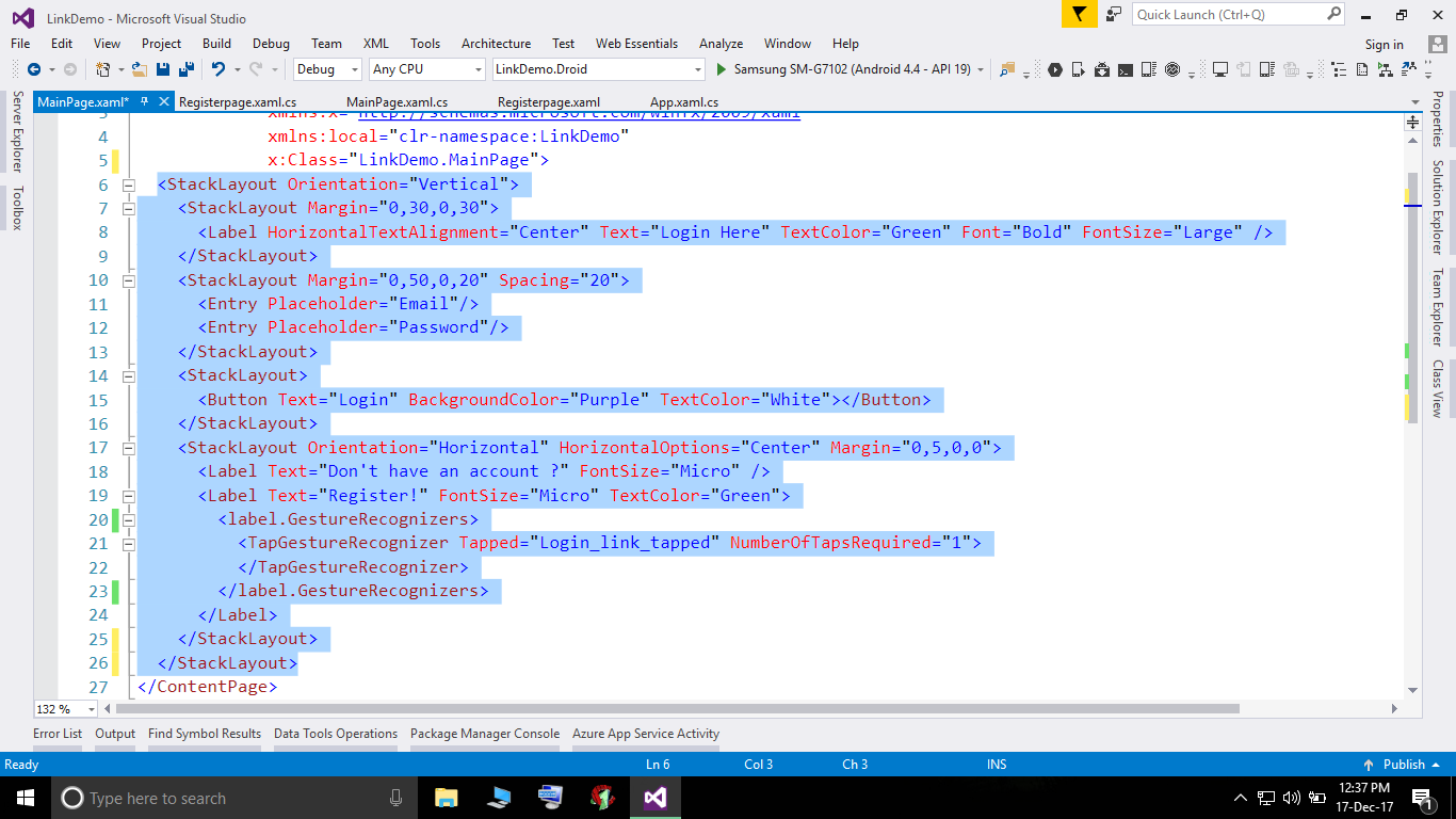 How to make label as link in xamarin crossplatform