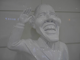 statue of Barack Obama in Dalian, China