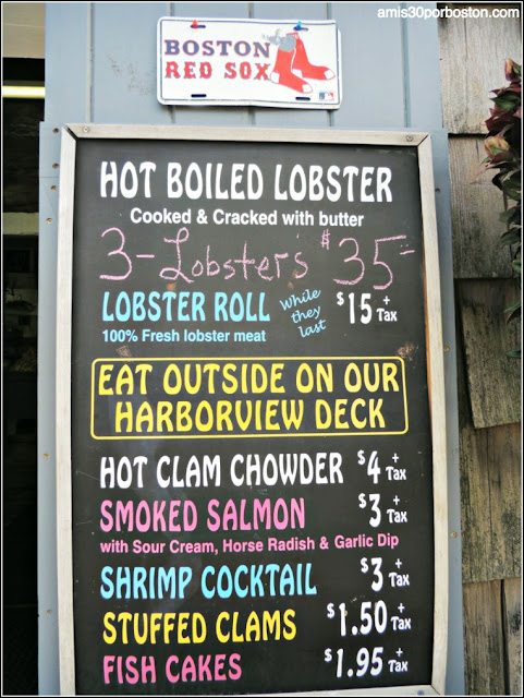 Lobster Shacks en Massachusetts: Menú Roy Moore Lobster Company