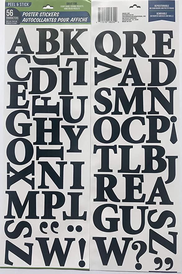 Peel And Stick Letters Thankyou Letter