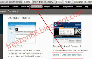 Cara ganti tema drupal