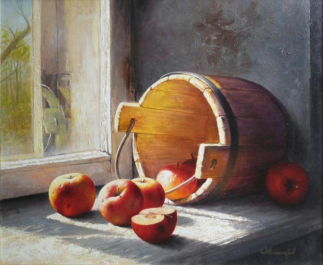 Still Life Oil Paintings by Philip Gerrard - Flowers and Fruits