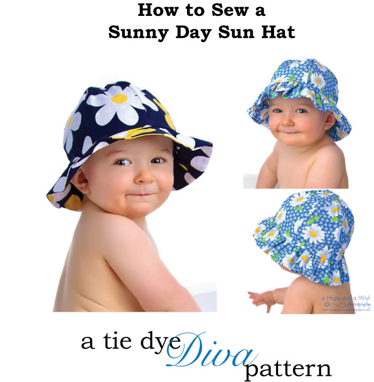 Tie Dye Diva Patterns: How to Add Chin Straps to your Sunny Day Sun Hat!