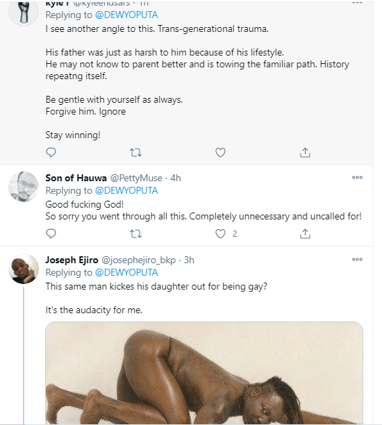 “Hypocrite” – Charly Boy’s daughter, Dewy drags her father for lying about accepting her as lesbian