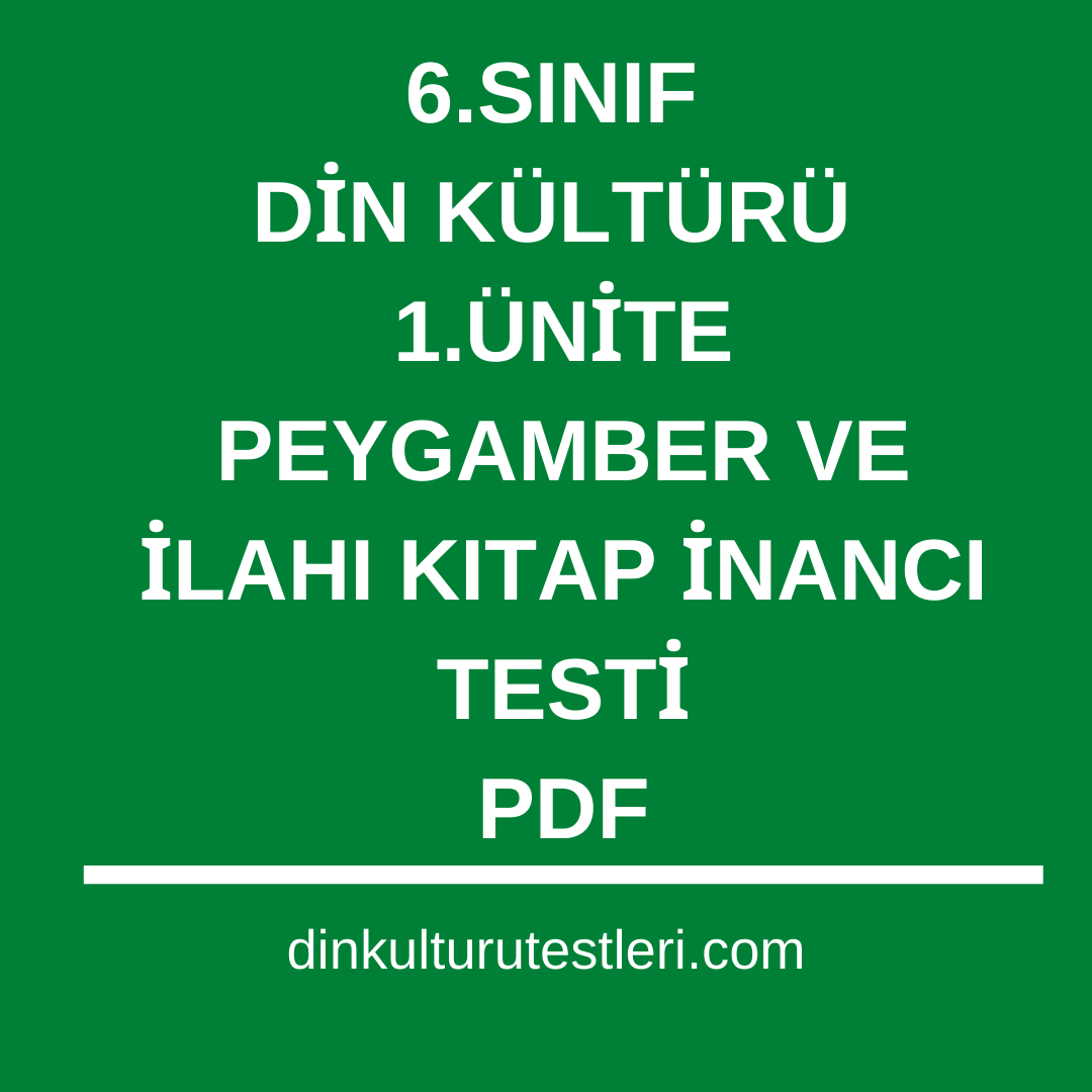 8 Sinif Din Kulturu Akilli Dinlendiren Test Eker Yayinlari Kitabi
