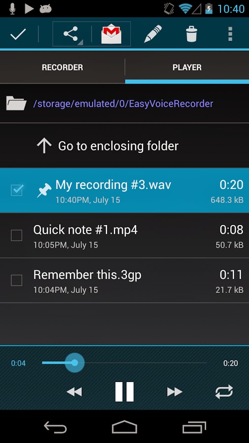 Easy Voice Recorder Pro v1.7.4 APK