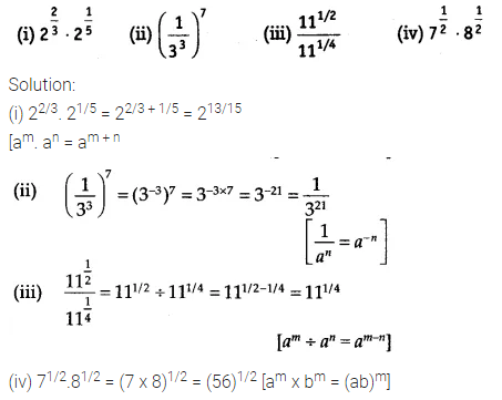 NCERT Solutions for Class 9 Maths Chapter 1 Number Systems NCERT Solutions for Class 9 Maths Chapter 1 Number Systems