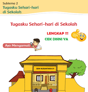 kelas 2 tema 3 Subtema 2 Tugasku Sehari-hari di Sekolah www.simplenews.me