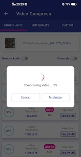 Cara kompres video di Android dengan aplikasi Video Compress