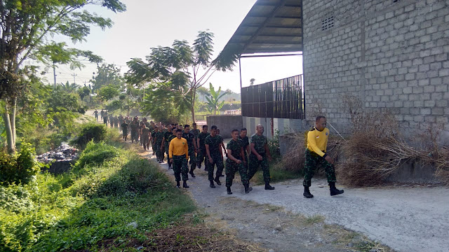 Kuatkan Kaki Dan Fisik Dengan Hanmars Guna Menunjang Kegiatan TMMD Reg 105   