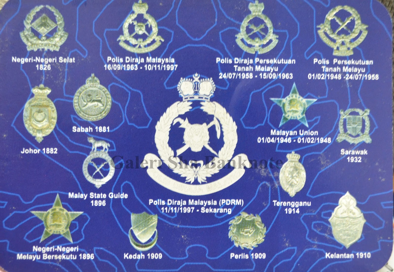Galeri Sha Banknote: LENCANA PASUKAN POLIS NEGERI-NEGERI MELAYU ...