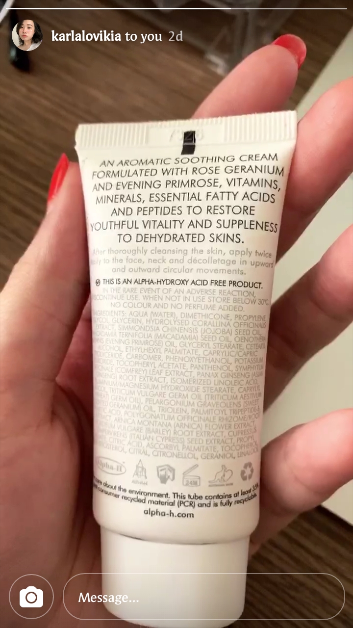 REVIEW ALPHAH Essential Hydration Cream Mich Amy's Beauty Science