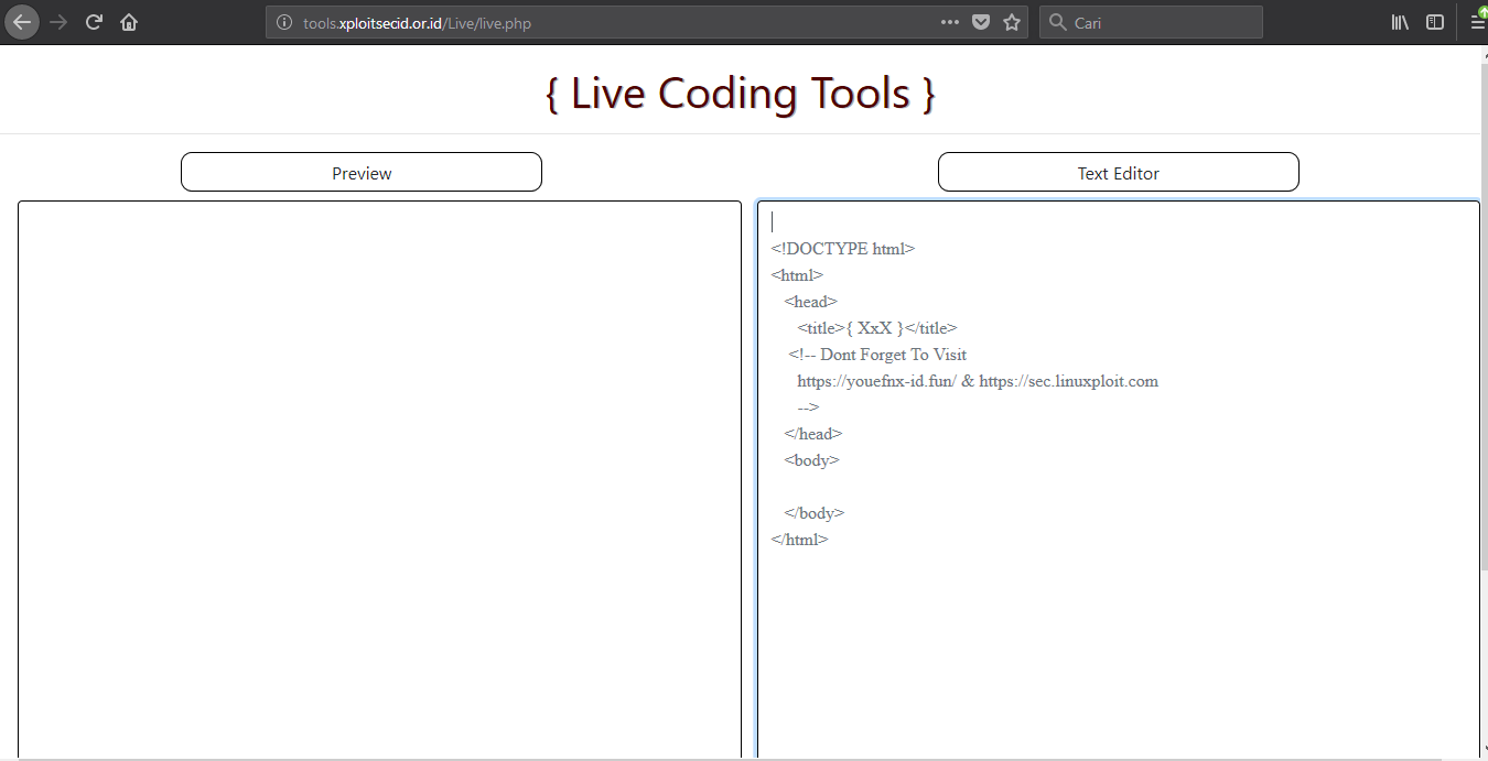 Live html