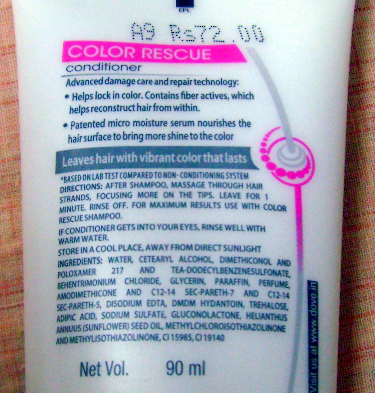 Beauty and Skin Care Tips Dove Color Rescue Shampoo and Conditioner