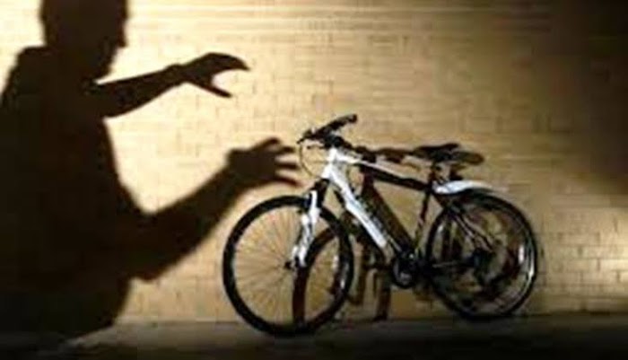 बड़ी पटन देवी से अज्ञात चोरों ने की साइकिल की चोरी।