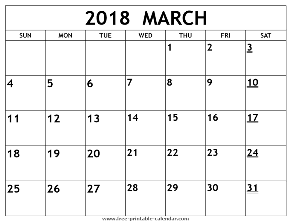 Free Printable Calendar 2022 Free Printable Calendar March