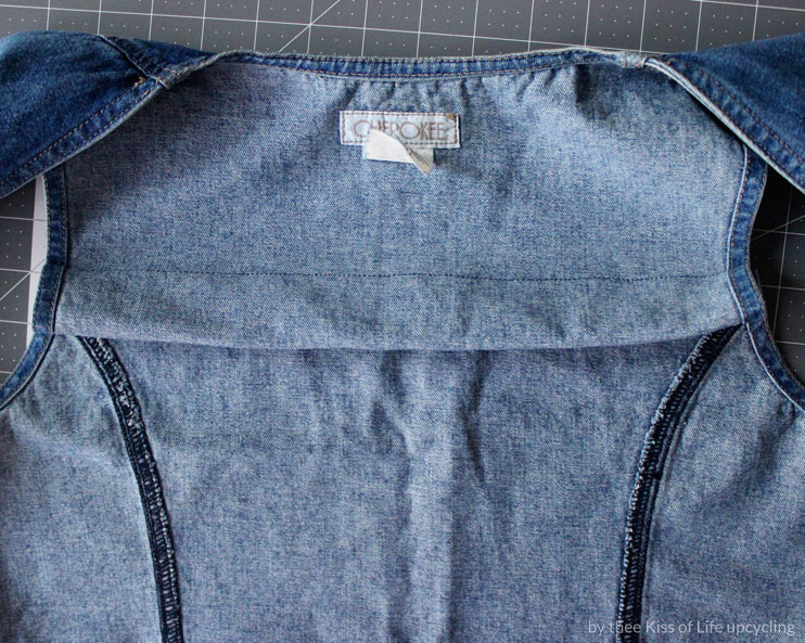 DIY Vintage Patch Denim Jacket Refashion