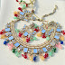 Mirror kundan jewellery