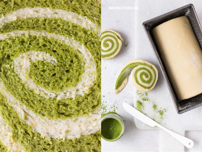 Matcha Wirbel Kuchen Matcha Swirl Cake mit Thermomix Rezept
