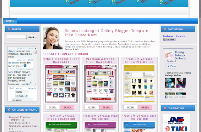 template toko online template online store blogspot