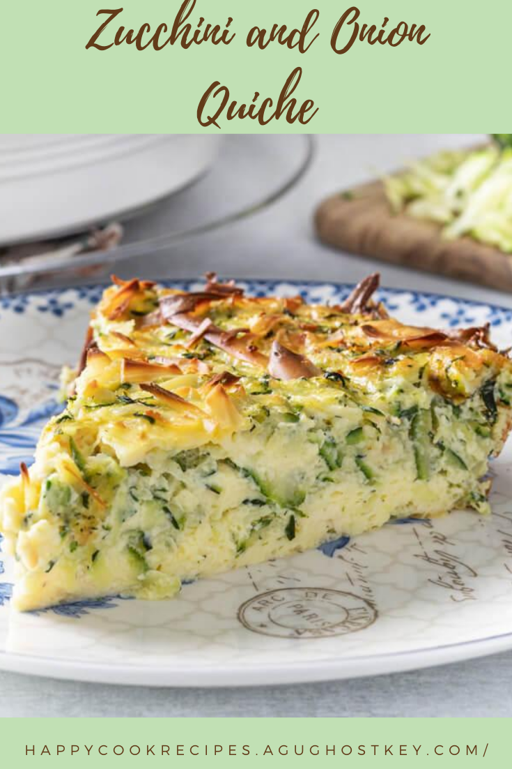 Zucchini and Onion Quiche happy cook