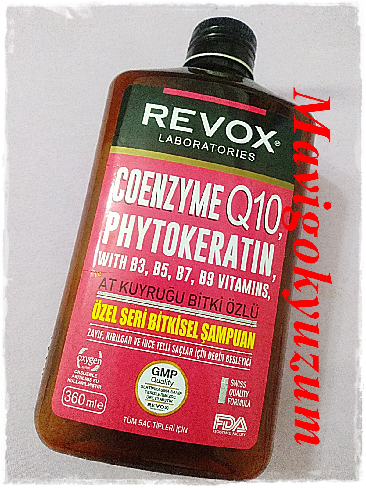Mavigokyuzumavibulut Revox Coenzyme Q10 Phytokeratin At Kuyruğu Bitki Özlü Şampuan