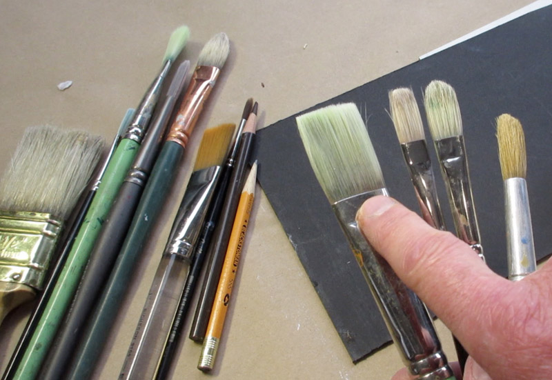 Gurney Journey Cleaning Out Gouache Brushes