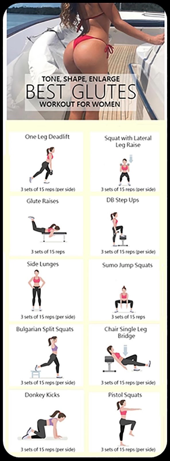 How to Get a Bigger Bum Tone, Round and Enlarge Your Glutes