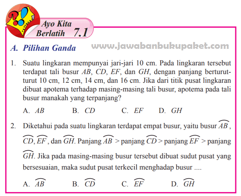 Lengkap Jawaban Matematika Kelas 8 Ayo Kita Berlatih 7 1 Halaman 67 68 69 70 71 Kunci Jawaban Buku Paket Terbaru Lengkap Bukupaket