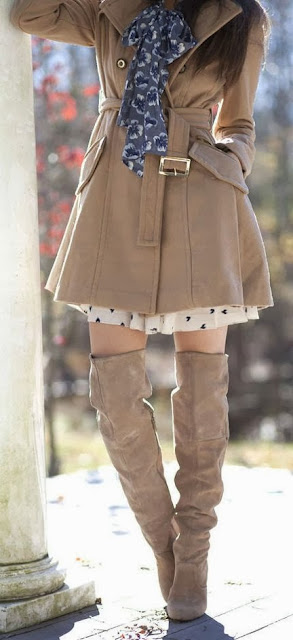 Winter Fashion With Cute Coat And Boots