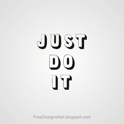 Just Do it Free Vector Designs File Download Free