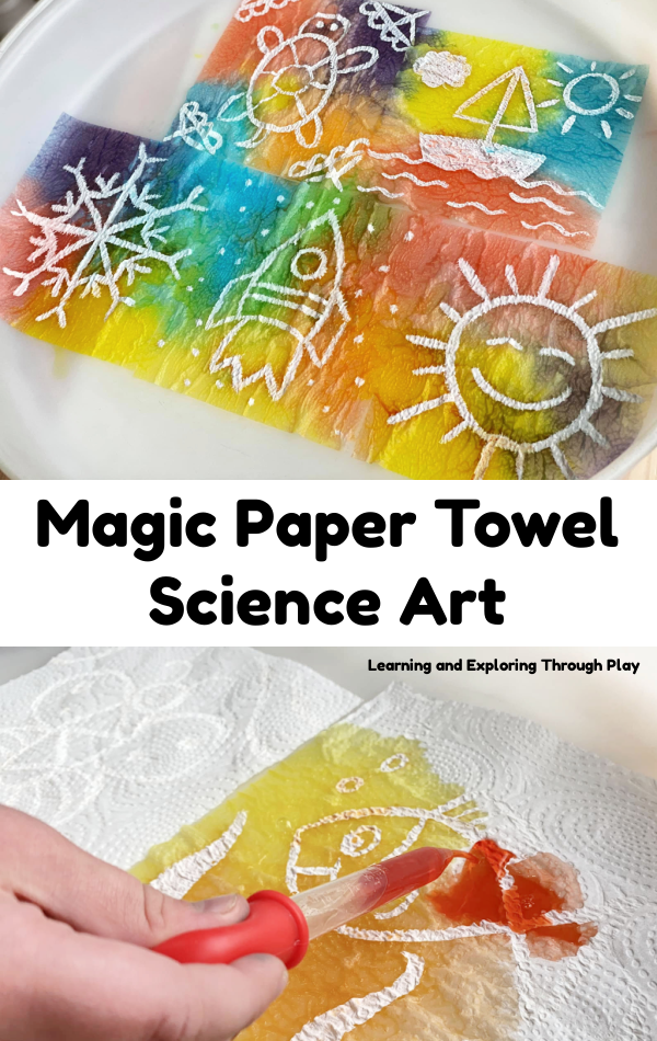 Learning and Exploring Through Play: Magic Paper Towel Science Art