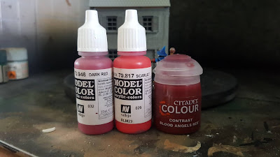 contrast paints as a wash