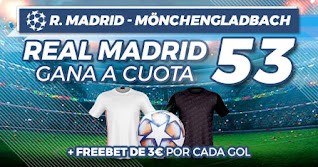 Paston Megacuota Real Madrid vs Mönchengladbach 9-12-2020 Paston Megacuota Real Madrid vs Mönchengladbach 9-12-2020