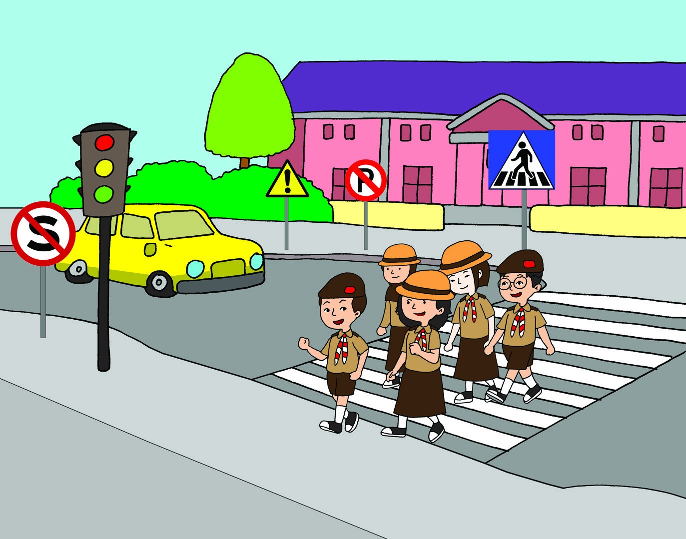 Selasa, 4 Mei 2021 ( Rambu-rambu Lalu Lintas ) | Risky Melina Sari