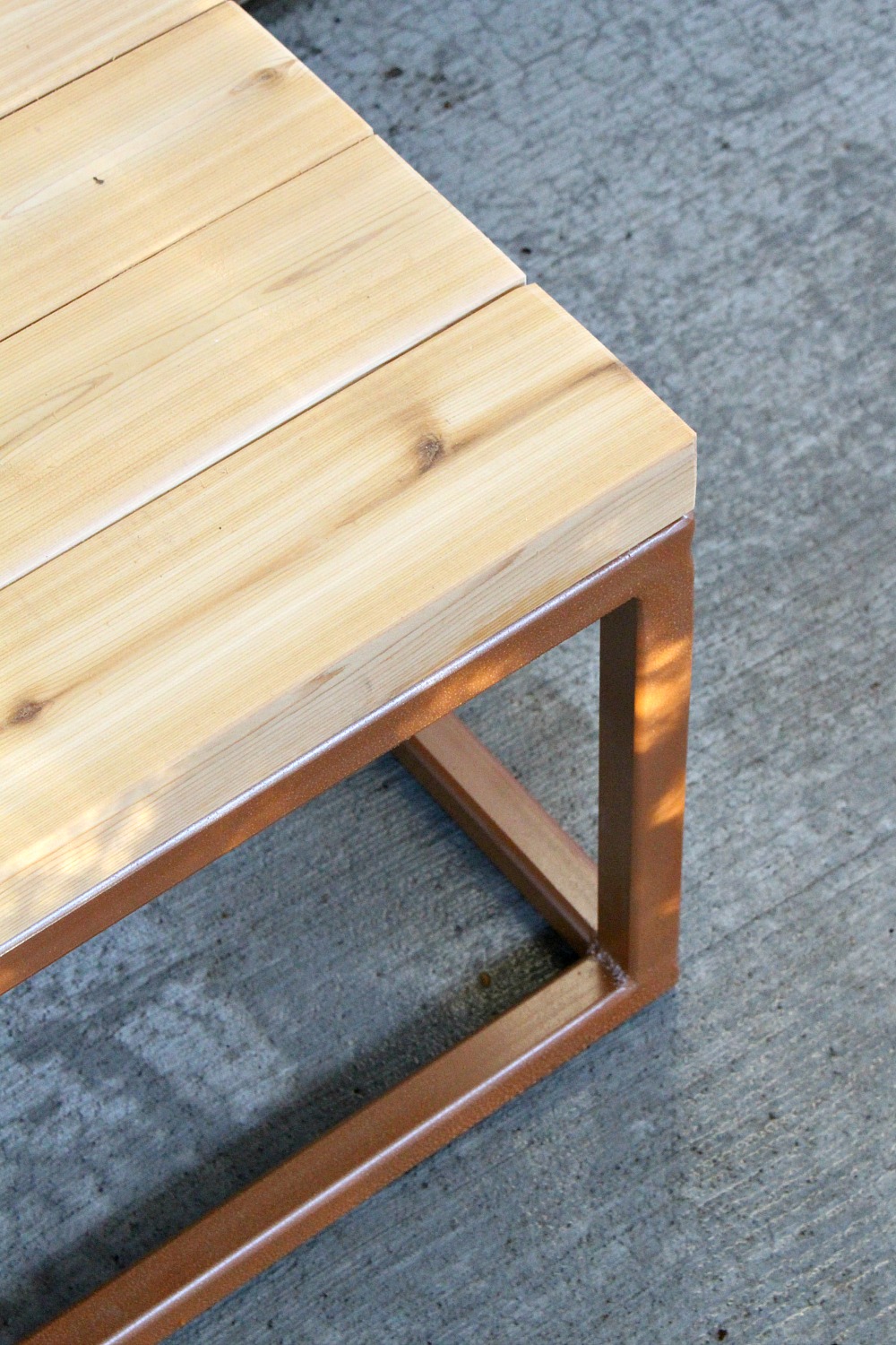 DIY Wood Step with Welded Base DIY Wood Step with Welded Base