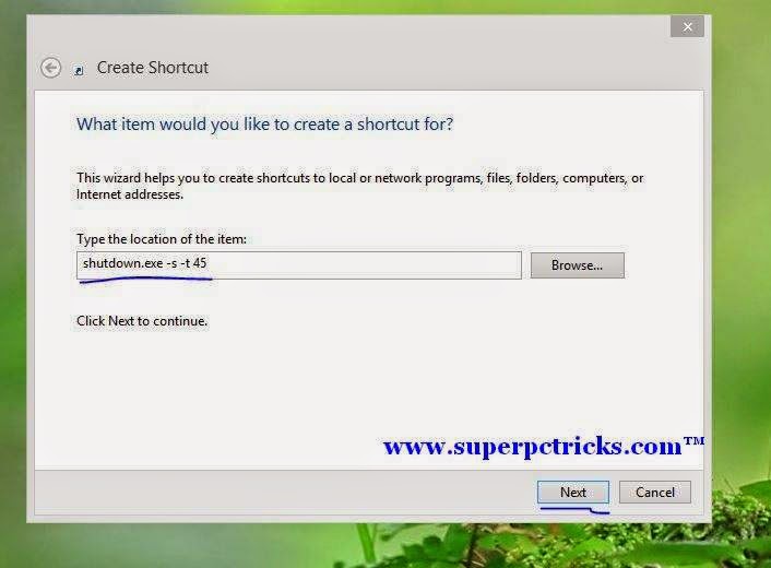 shutdown.exe -s -t 45