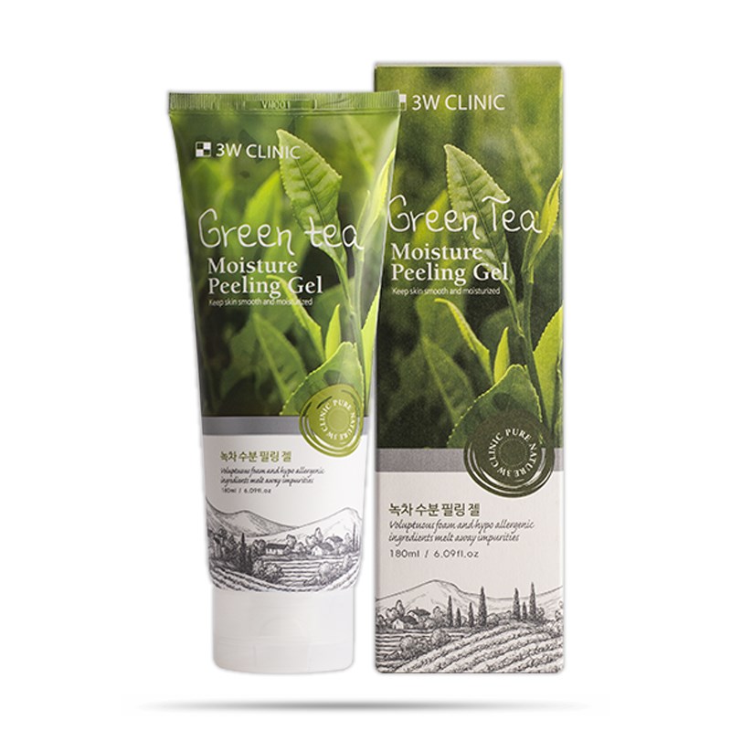 Gel tẩy tế bào chết chiết xuất trà xanh cám gạo 3W Clinic Hàn Quốc Gel tẩy tế bào chết chiết xuất trà xanh cám gạo 3W Clinic Hàn Quốc