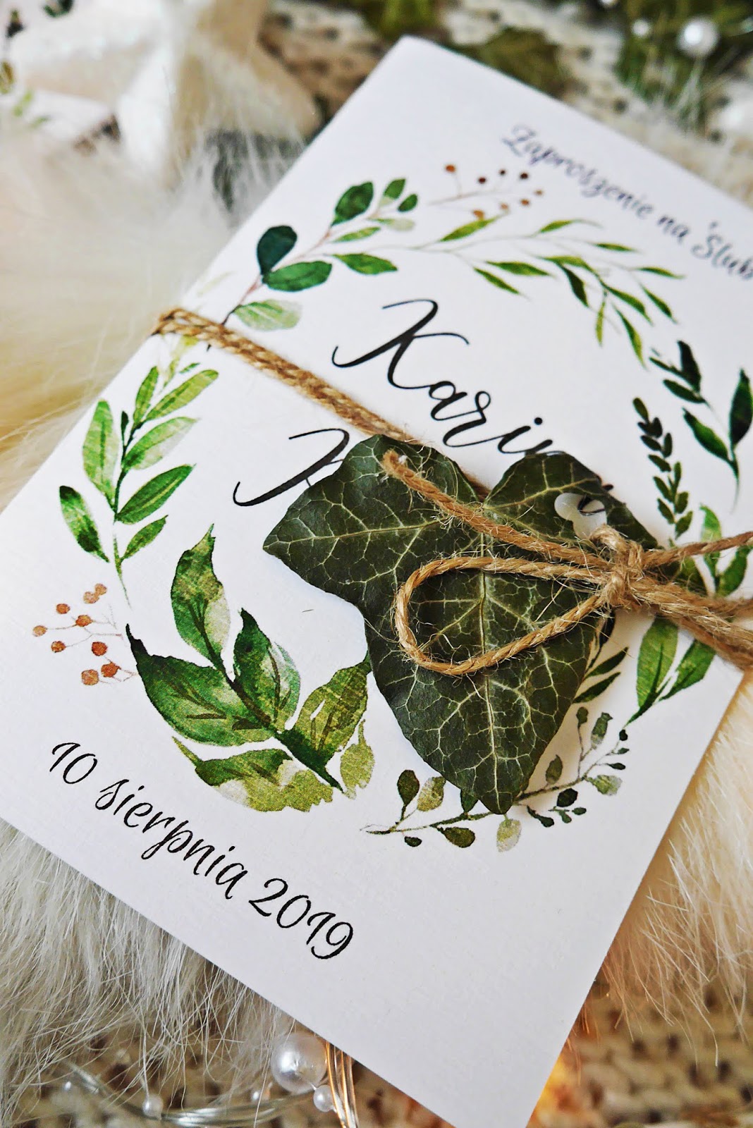 3_zaproszenia_slubne_diy_karyn_blog-Modowy_rustykalne_liscie_zielone_160719 Zaproszenia ślubne DIY Karyn blog modowy rustykalne liście zielone