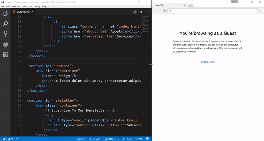 Live Server VsCode Demo Live_Server_VsCode_Demo