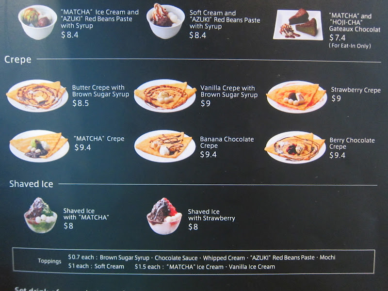 Sharing all the good eats in Singapore! Nana's Green Tea Cafe