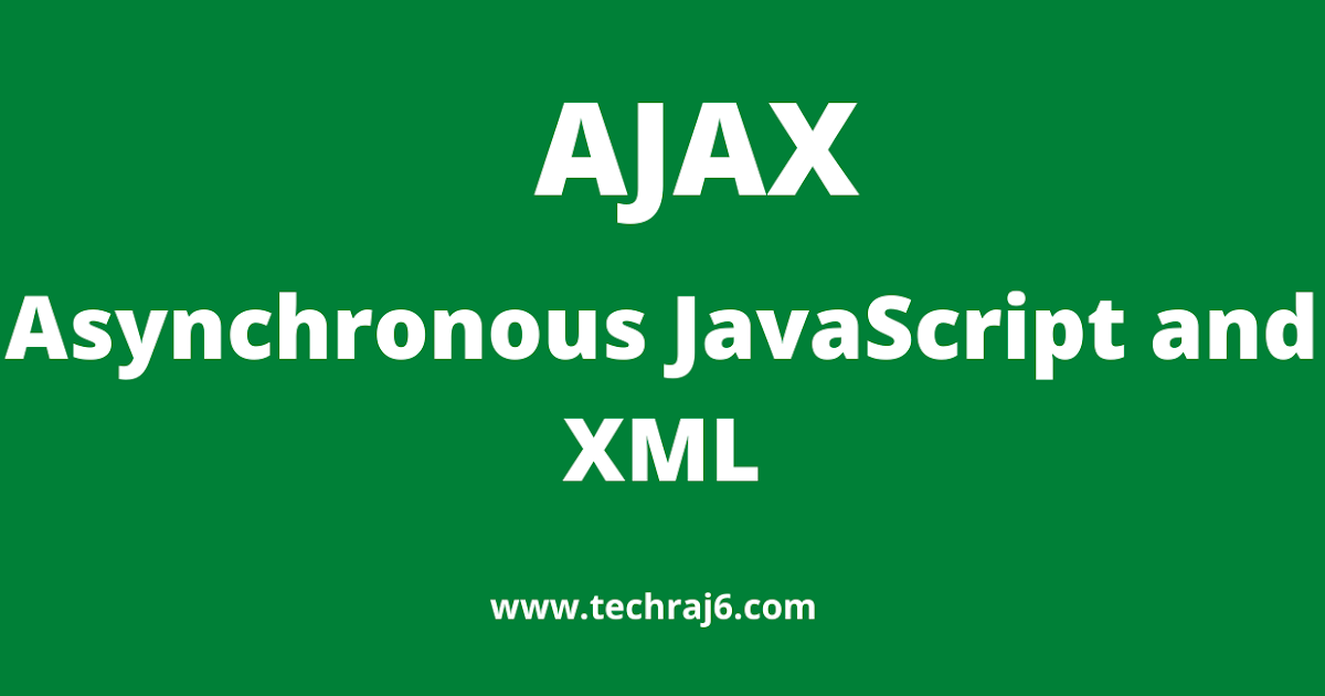 Ajax full form, What is the full form of Ajax