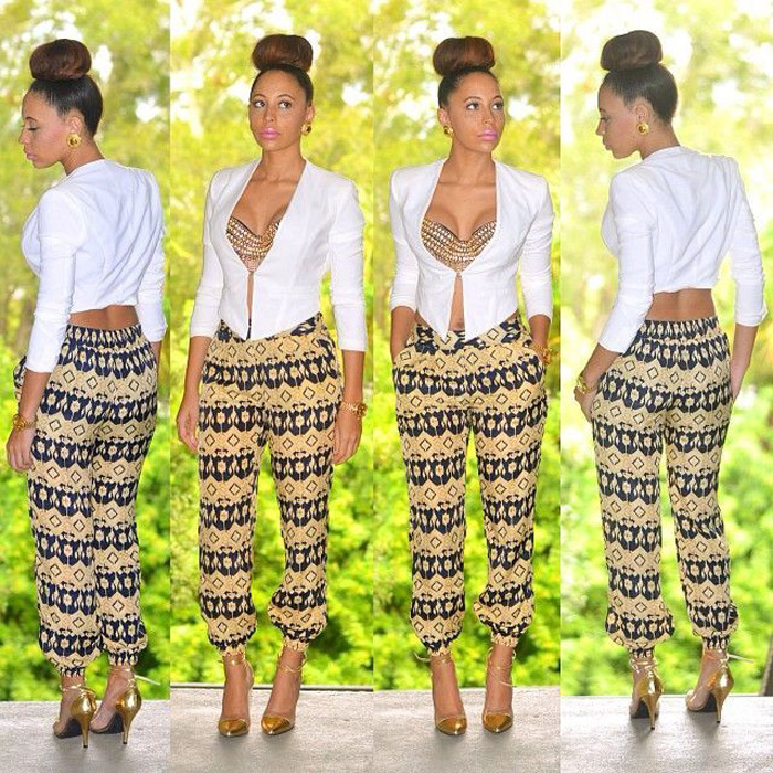 styles for plain and pattern ankara