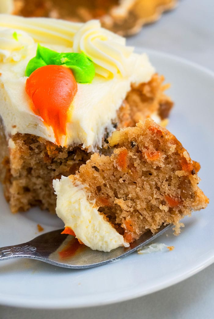 MOIST CARROT CAKE WITH CREAM CHEESE FROSTING - INSPIRED RECIPE