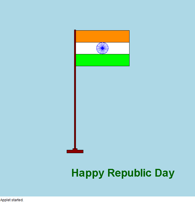 National Flag ("Tiranga") Using Java PROGRAMMING