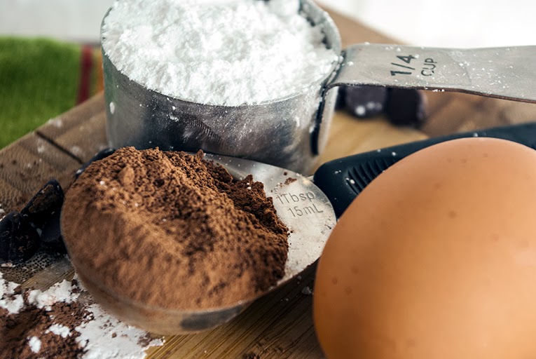 ingredients-for-mug-cake Easy Chocolate Mug Cake :: Isn't that Sew